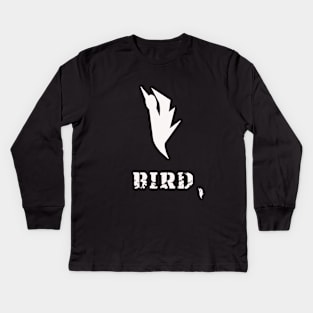 Store logo bird white Kids Long Sleeve T-Shirt